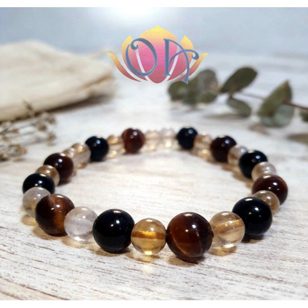 PULSEIRA ANCESTRAL COM TURMALINAS - ALQUIMIA MARROM